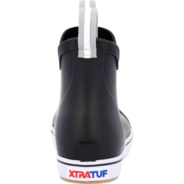 Xtratuf Kids Ankle Deck Boot, 6 M, Leather, 6 in H, Black - XKAB000