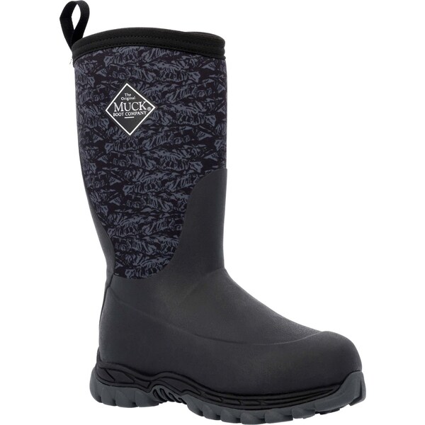 Muck Boot Co Youth Rugged II Kid's Rubber Boot, Plain Toe, 12" Height, Black, 1 - RG2002   M  010