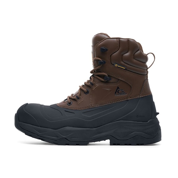 Shoes For Crews Men's Composite Toe 7-Inch Insulated Work Boot, Brown, 10, Medium, 72105 - 72105