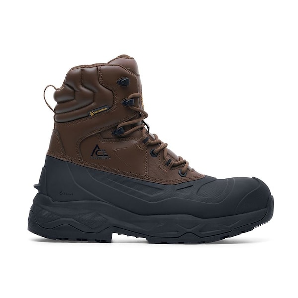 Shoes For Crews Men's Composite Toe 7-Inch Insulated Work Boot, Brown, 10, Medium, 72105 - 72105