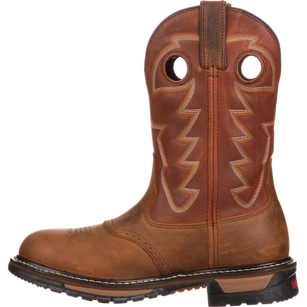 Rocky Original Ride Branson, Men's Waterproof Western Saddle Roper Boots, 10.5 W, Leather, 11 in Height - FQ0002775