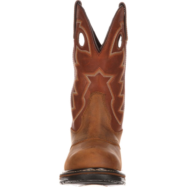 Rocky Original Ride Branson, Men's Waterproof Western Saddle Roper Boots, 10.5 W, Leather, 11 in Height - FQ0002775