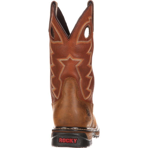 Rocky Original Ride Branson, Men's Waterproof Western Saddle Roper Boots, 10.5 W, Leather, 11 in Height - FQ0002775
