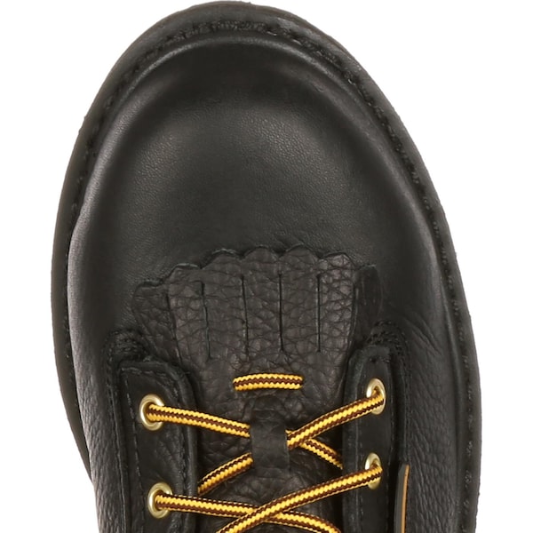 Georgia Boot Men's Waterproof Lace-To-Toe Work Boot, 12 M, Full-Grain Leather, 8 in Height, Black - G8010