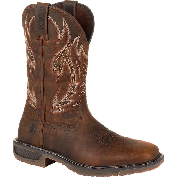 Durango Men's Western Boot, 8 W, Leather, 11 in H, Prairie Brown - DDB0202