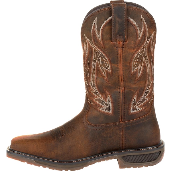Durango Men's Western Boot, 8 W, Leather, 11 in H, Prairie Brown - DDB0202