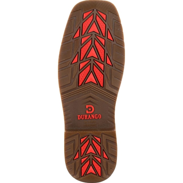 Durango Men's Western Boot, 8 W, Leather, 11 in H, Prairie Brown - DDB0202
