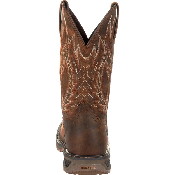 Durango Men's Western Boot, 8 W, Leather, 11 in H, Prairie Brown - DDB0202