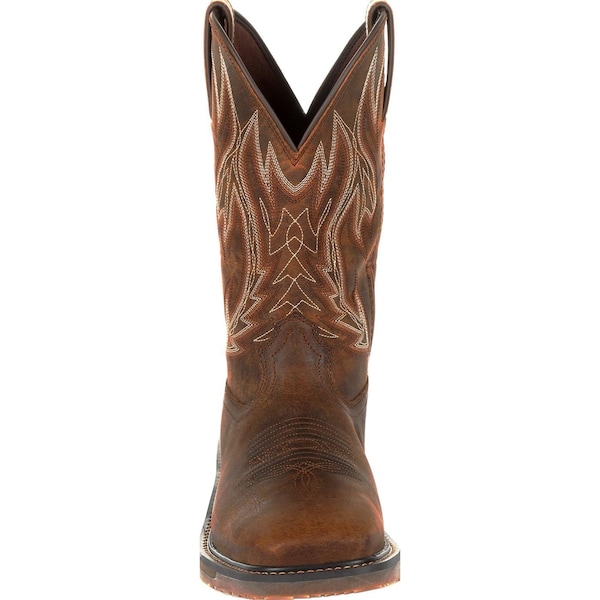 Durango Men's Western Boot, 8 W, Leather, 11 in H, Prairie Brown - DDB0202