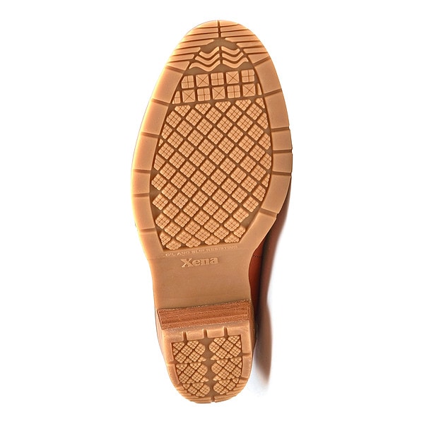 Xena Women's Oxford, Leather Upper, Rubber Outsole, Brown, 7 1/2 - GR-01