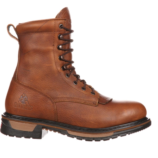 Rocky Original Ride, Men's Waterproof Western Lacer Boots, 12 M, Leather, 9 in Height, Tan PitStop - FQ0002723