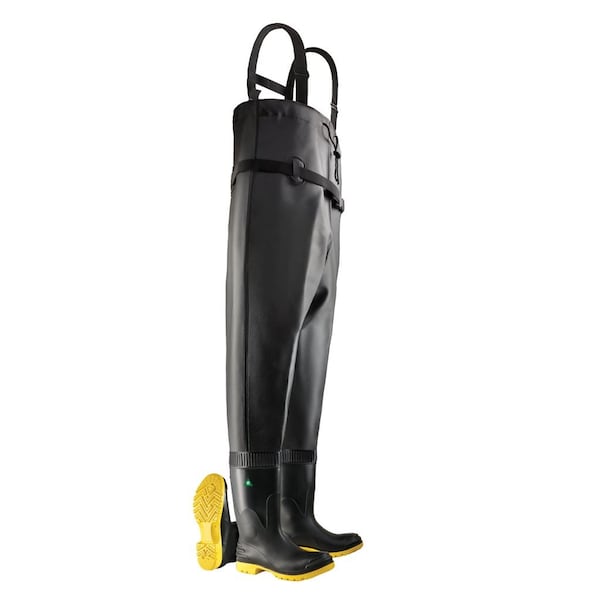 Dunlop Chest Wader, Male, Black, Size 14, PR - 868671433