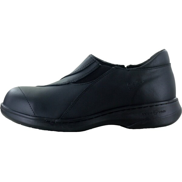 Mellow Walk Safety Womens Steel Toe, Dual Density Polyurethane Outsole, Black, 10 E - 424092BLK100