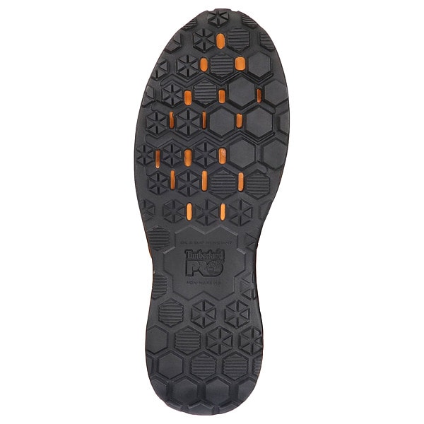 Timberland Pro Men's Hiker Shoe, Leather Upper, Rubber Outsole, Brown/Orange, 12 - TB1A1ZR1214