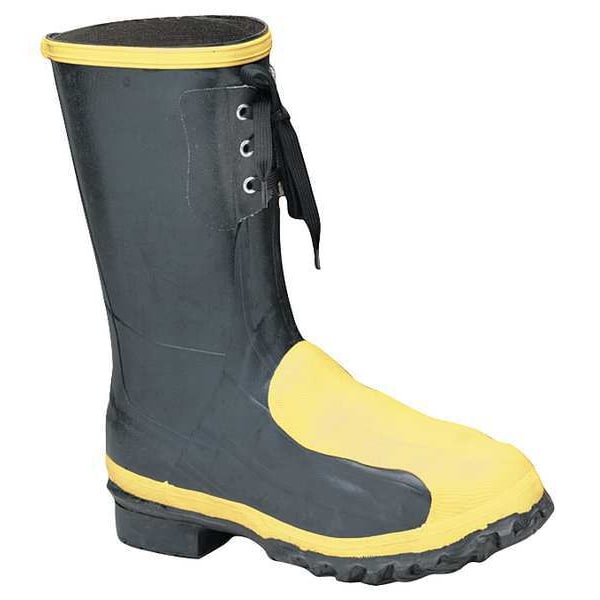 Lacrosse Men's Rubber Boot, 11 Steel Toe, 12" H, Black, 228040 - 228040