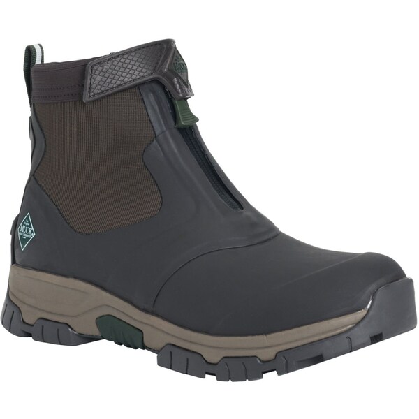 Muck Boot Co Men's Apex Mid Zip Ankle Boot, Plain Toe, 8" Height, Brown, 9 - AXMZ900  M  090