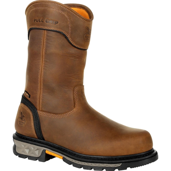 Georgia Boot Carbo-Tec LTX, Men's 11 in Nano Composite Toe Work Boot, Black, Brown, 9.5, M, GB00394 - GB00394