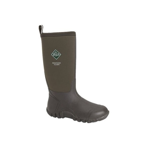 Muck Boot Co Men's Edgewater Classic Tall Rubber Boot, Plain Toe, 16 in Height, Brown, 11 - ECH-900-BRN-110
