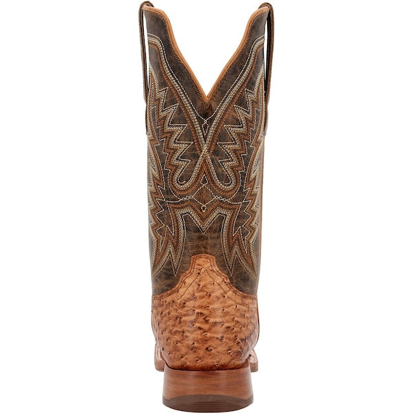 Durango Western Boot, 8 W, Leather, 13 in H, Antiqued Saddle - DDB0472