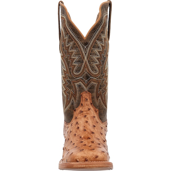 Durango Western Boot, 8 W, Leather, 13 in H, Antiqued Saddle - DDB0472