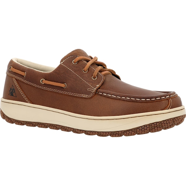 Rocky Outdoor Shoe, 9.5 W, Leather, 3 in H, Brown - RKS0648