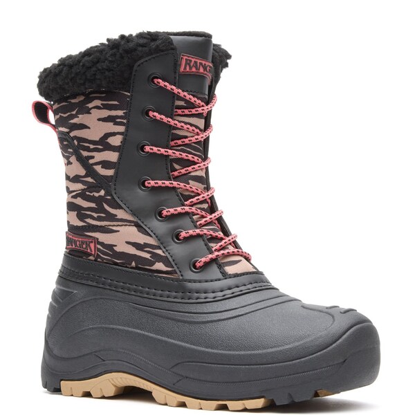 Ranger Youth Winter Boot, 5 M, 8 in H, Black - RGSBY01