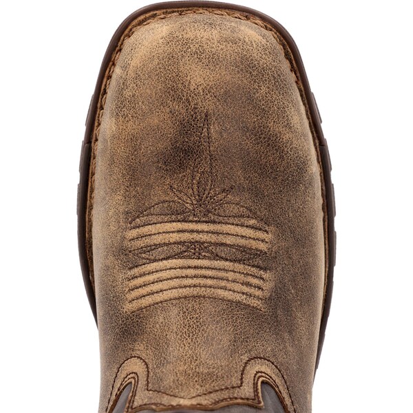 Rocky Waterproof Western Boot, 9.5 W, Leather, 11 in H, Brown - RKW0389