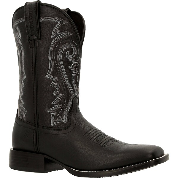 Durango Men's Western Boot, 9 W, Leather, 11 in H, Black Onyx - DDB0340