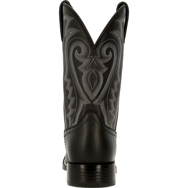 Durango Men's Western Boot, 9 W, Leather, 11 in H, Black Onyx - DDB0340