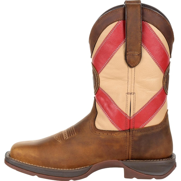 Durango Men's Western Boot, 9.5 W, Leather, 11 in H, Saddle Brown - DDB0233