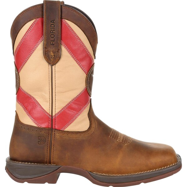 Durango Men's Western Boot, 9.5 W, Leather, 11 in H, Saddle Brown - DDB0233