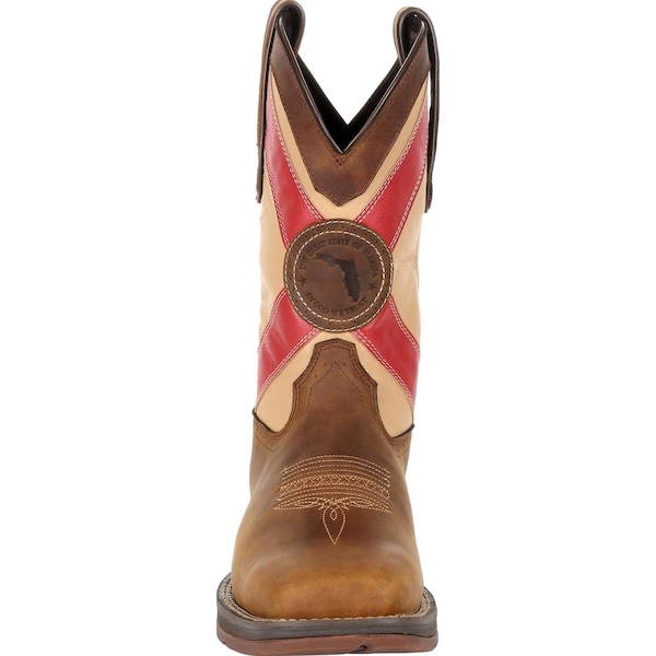 Durango Men's Western Boot, 9.5 W, Leather, 11 in H, Saddle Brown - DDB0233