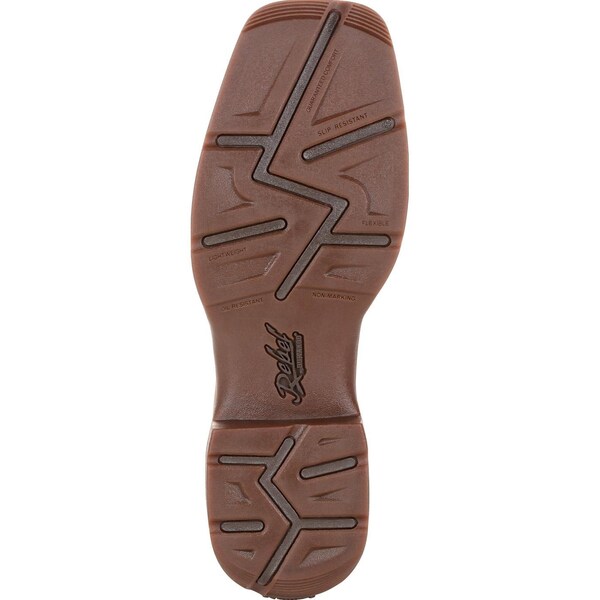 Durango Men's Western Boot, 9.5 W, Leather, 11 in H, Saddle Brown - DDB0233