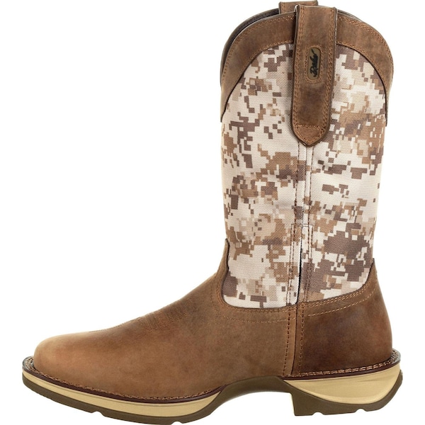 Durango Men's Western Boot, 12 M, Leather, 12 in H, Dusty Brown/Desert Camo - DDB0166