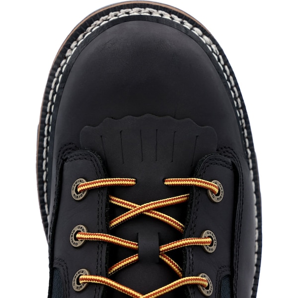 Georgia Boot LTX, Men's 9 in Composite Toe Logger Work Boot, Black, 10, W, GB00619 - GB00619