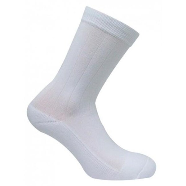 Caresox Caresox CSD 0356 Dress Classic Crew Compression Drystat Socks; White - Medium - CSD0356_W_MD