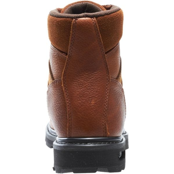 Wolverine Men's 6-Inch Work Boot, 7 1/2 M, Steel Toe, 6 in H, Brown, 4013 - W04013