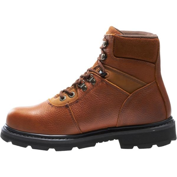 Wolverine Men's 6-Inch Work Boot, 7 1/2 M, Steel Toe, 6 in H, Brown, 4013 - W04013