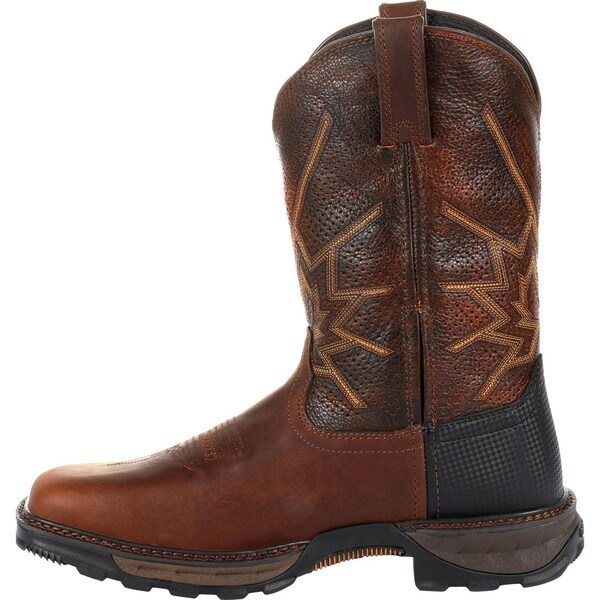 Durango Men's Western Boot, 11 W, Leather, 11 in H, Tobacco - DDB0204