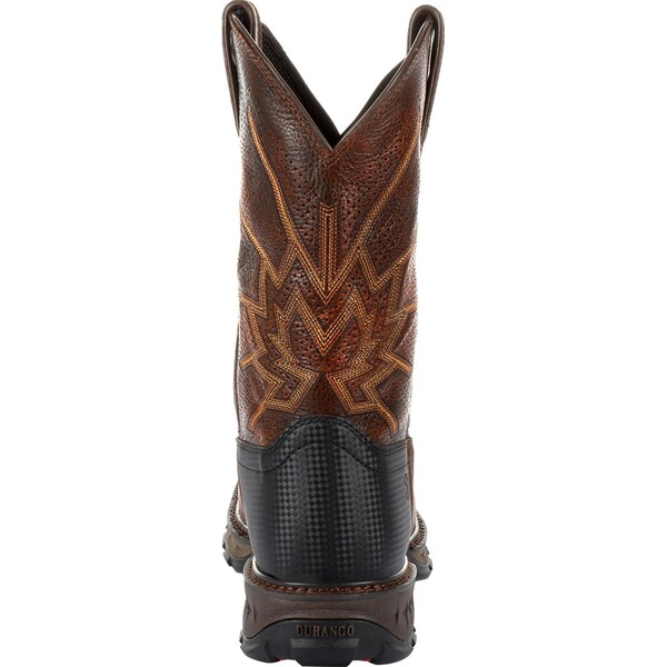 Durango Men's Western Boot, 11 W, Leather, 11 in H, Tobacco - DDB0204