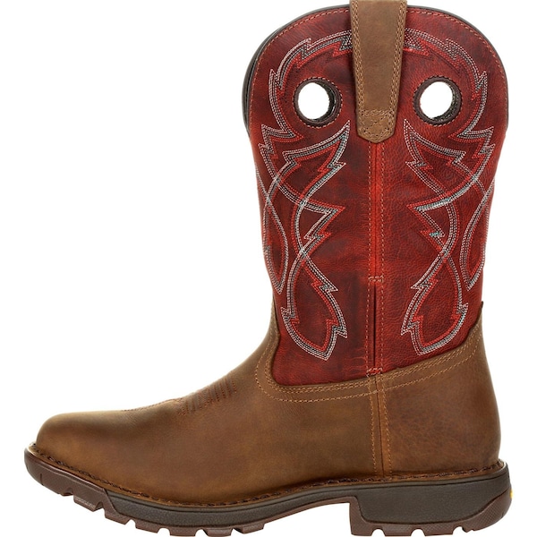 Rocky Waterproof Western Boot, 12 W, Leather, 11 in H, Tan Red - RKW0316