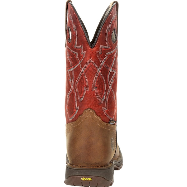Rocky Waterproof Western Boot, 12 W, Leather, 11 in H, Tan Red - RKW0316