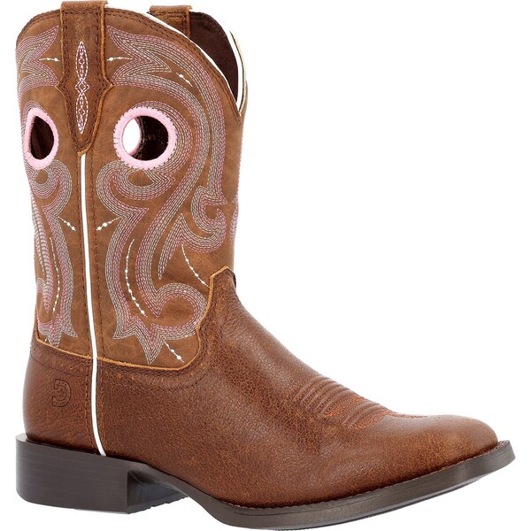 Durango Women's Western Boot, 6.5 M, Leather, 10 in H, Rosewood - DRD0445