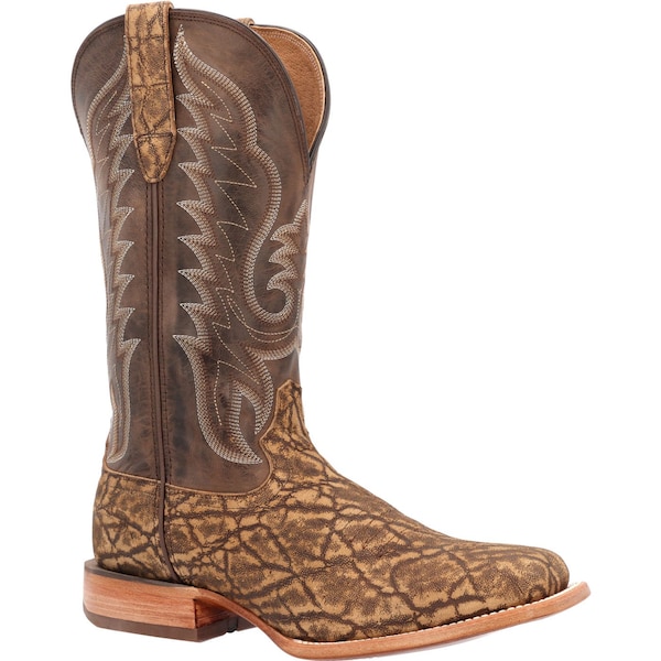 Durango Men's Western Boot, 12 M, Leather, 13 in H, Rustic Tobacco - DDB0414