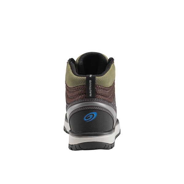 Nautilus Safety Footwear Men Aluminum Toe Size 13 URBAN AT, MENS PR, Brown, Olive, 13, Wide - N1441-13W