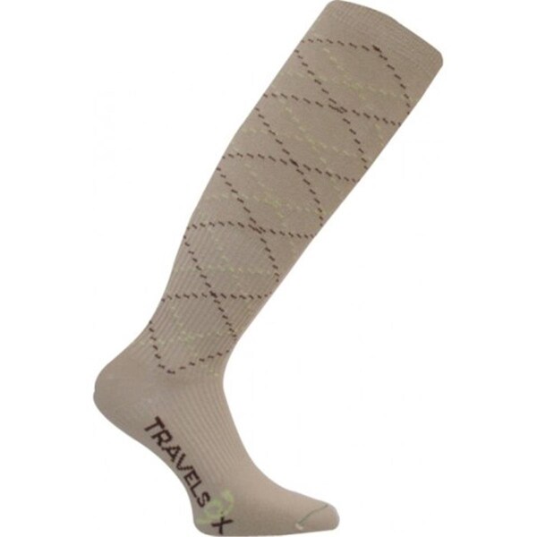 Travelsox TS 5000W Patented Graduated Compression OTC Socks 10-18 Mmhg, Khaki - Medium - TR459766