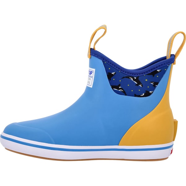 Xtratuf Women's Ankle Deck Boot, 5 M, Leather, 6 in H, Blue - XWAB2SS