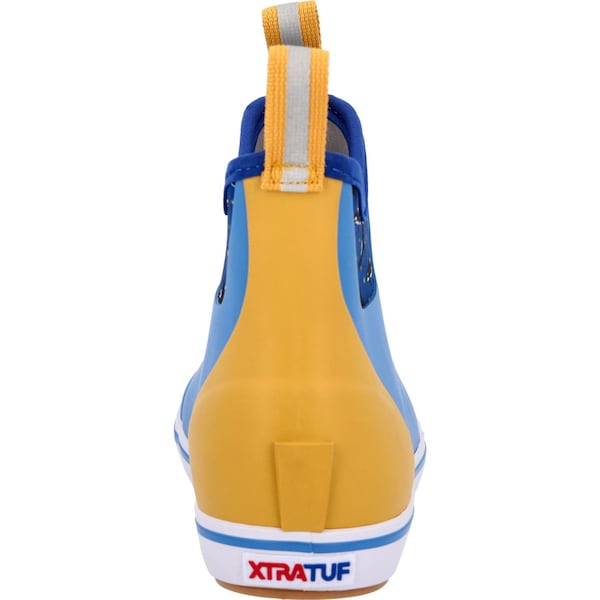 Xtratuf Women's Ankle Deck Boot, 5 M, Leather, 6 in H, Blue - XWAB2SS
