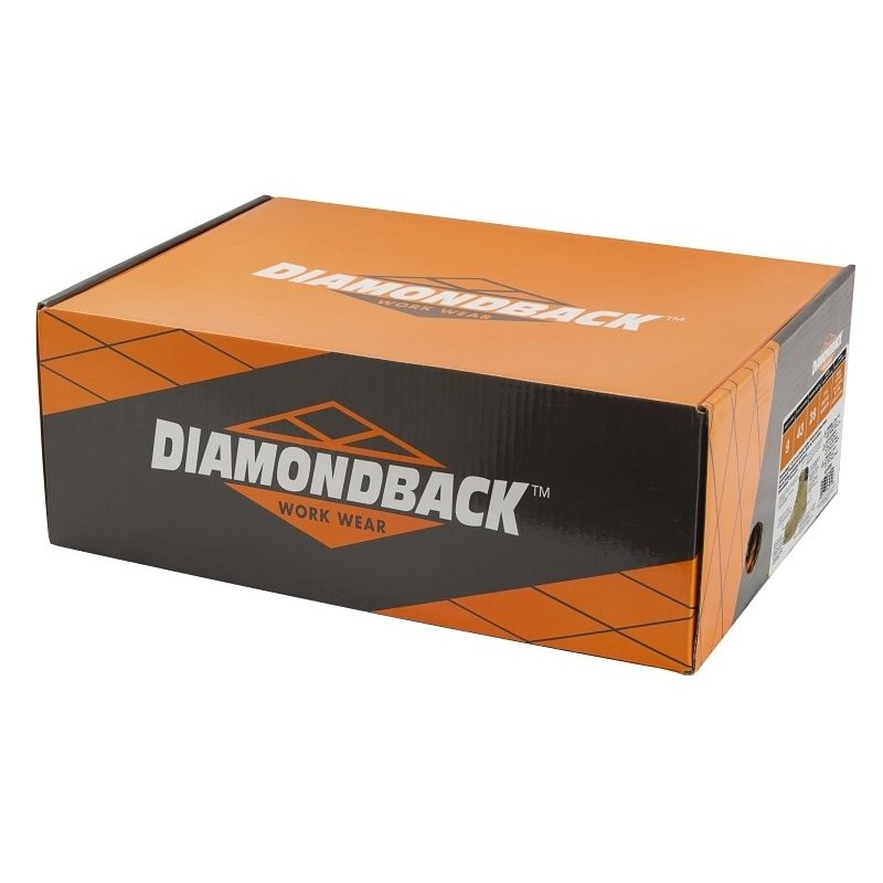 Diamondback Work Boots, 10, Extra Wide W, Tan, Leather Upper, Lace-Up, Steel Toe, With Lining - WSST-10