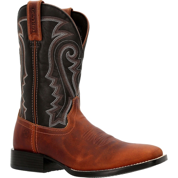 Durango Men's Western Boot, 12 M, Leather, 11 in H, Inca Brown/Black - DDB0339